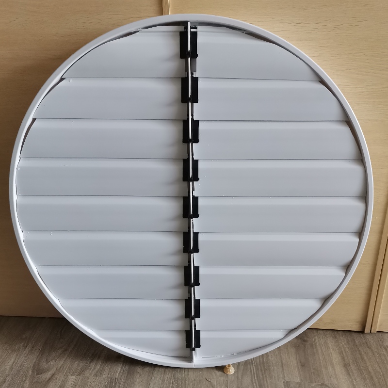 Rivestimenti per ventole rotondi Pvc Profilo Fogli in PVC per il sistema di scarico louver automatico per le industrie del sistema di ventilazione