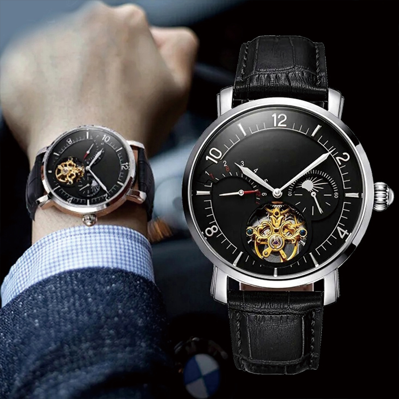 Un orologio meccanico in stile semplice...