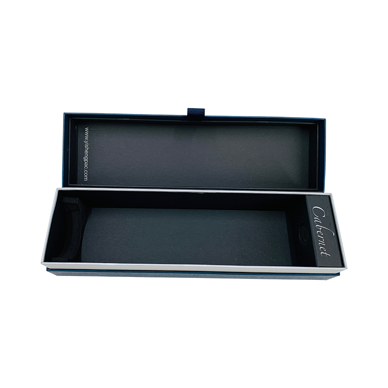 Confezione regalo vino blu scuro Confezione regalo champagne Lusso ed elegante