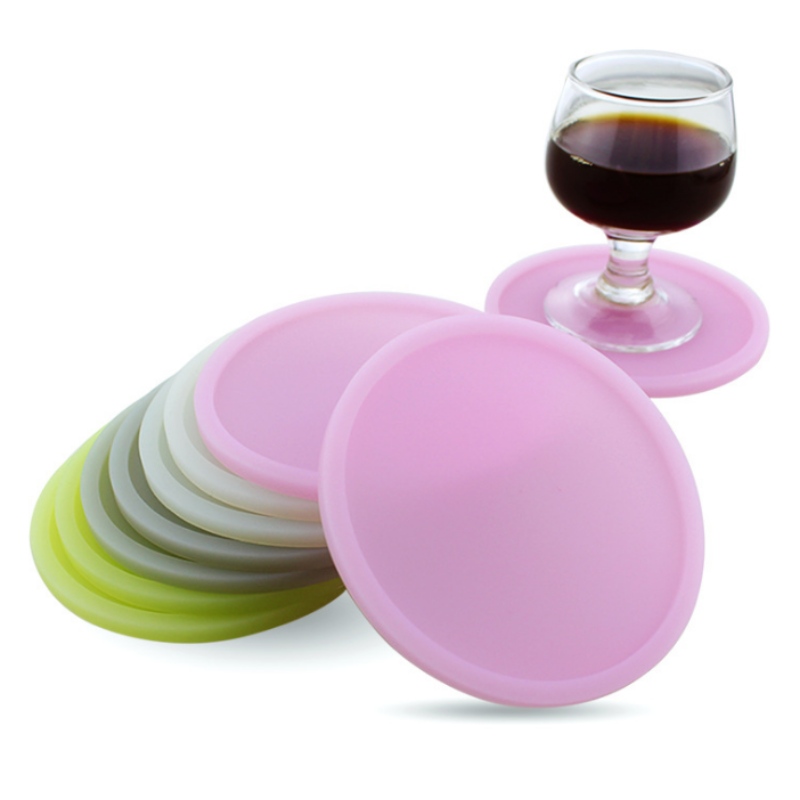 10 sottobicchieri luminosi rotondi spessi