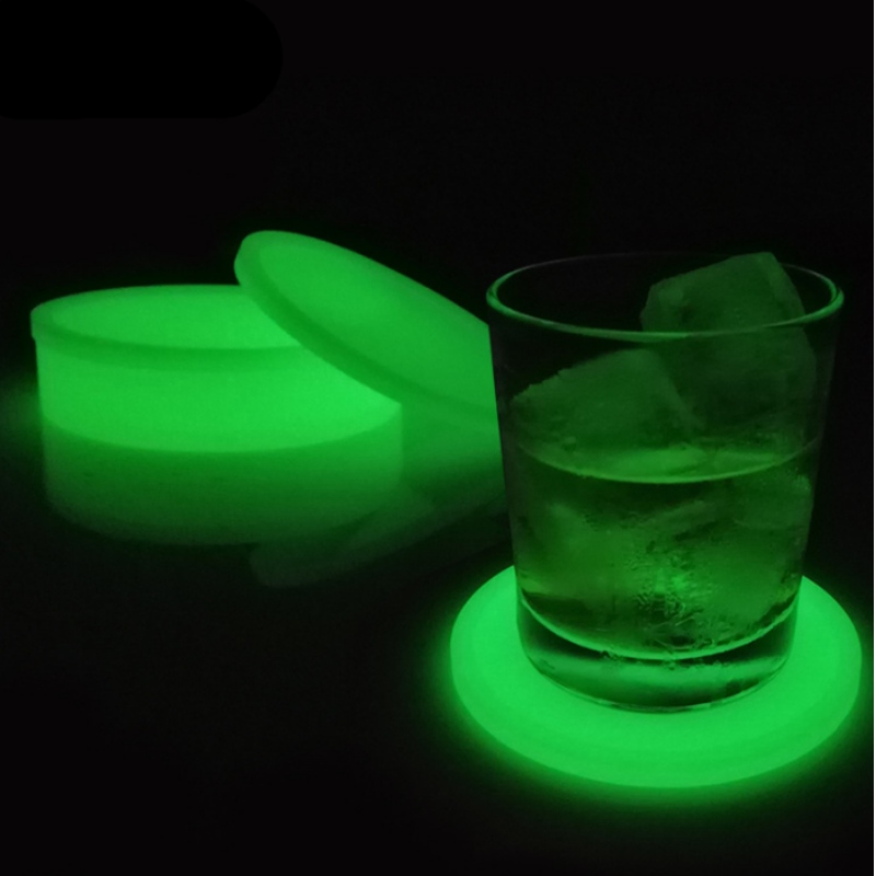 10 sottobicchieri luminosi rotondi spessi