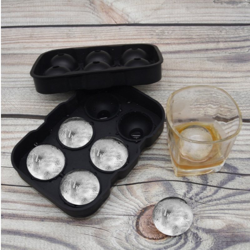 Modello di ghiaccio speciale per whisky a 10 punti di colore Stampo per hockey su ghiaccio a 6 fori