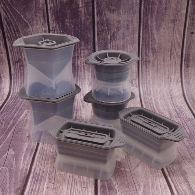 Stampo in silicone per hockey su ghiaccio in plastica Stampo per hockey su ghiaccio in gel di silice congelato rapidamente in plastica