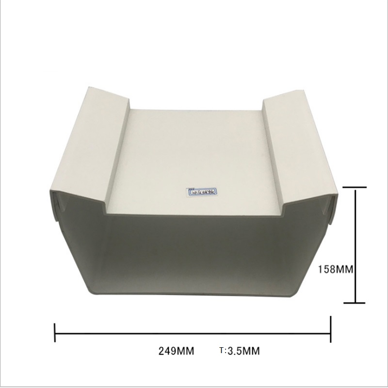 Custom Profilo di plastica PVC estrusione tubo quadrato per le cascate sipario di plastica in PVC scanalatura muro di bordatura