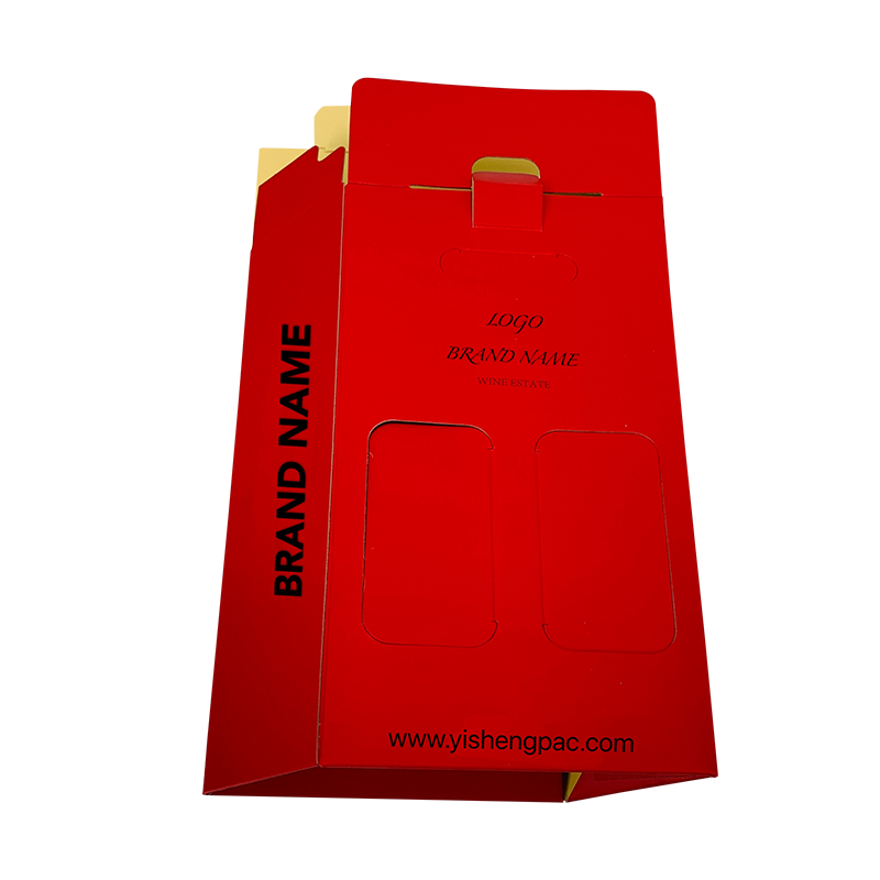 Scatola di imballaggio rossa per vino con per la spedizione