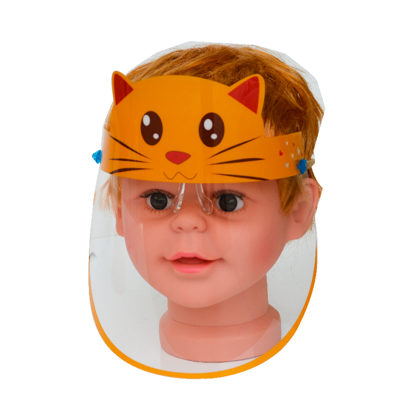 0.3mm Kids Light Custom Face Guard Visiera in plastica antifog con occhiali