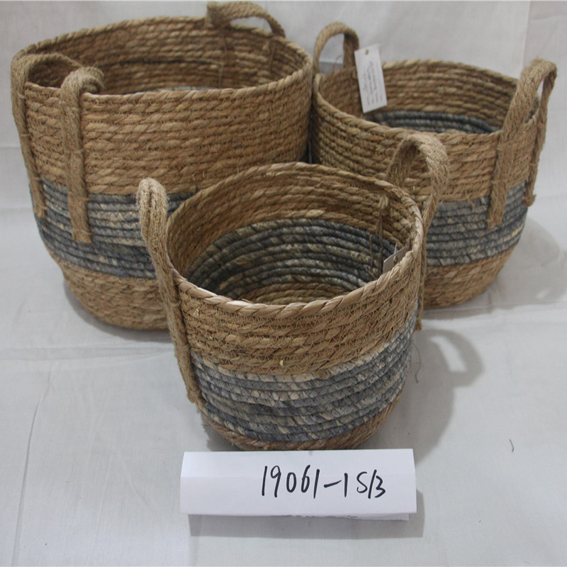 Classico Design Custom Color Small Plastic Rattan Basket Storage
