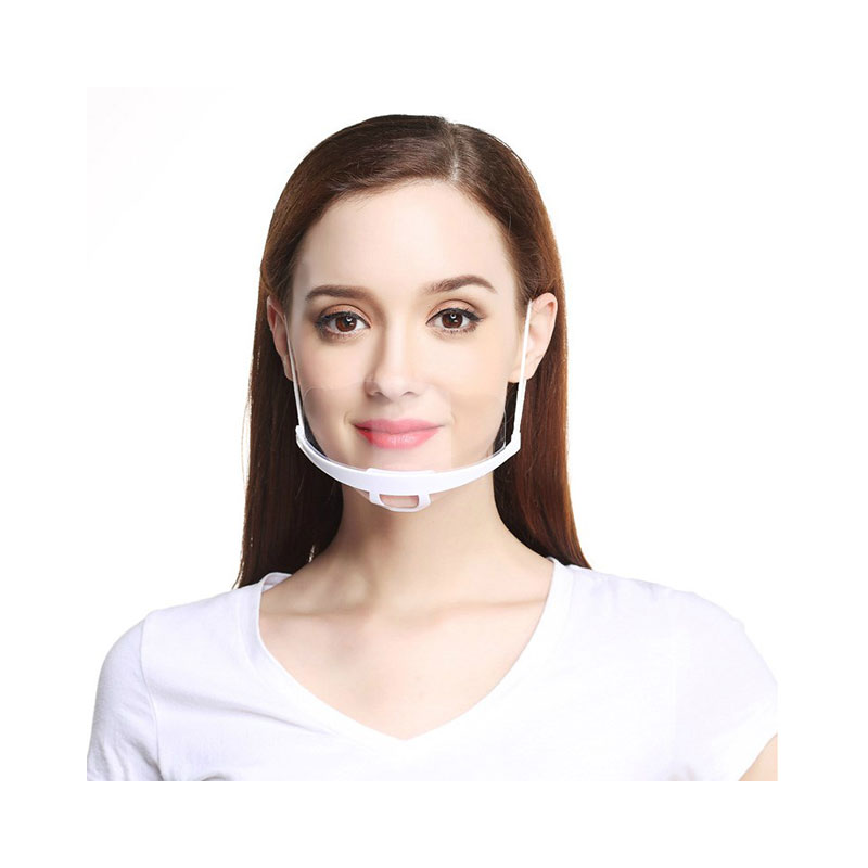 2020 Fashionable Sanitaria Anti-nebbia Transtrasparente Plastic Clear Mouth Cover Shield