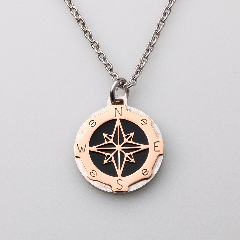 Collana da uomo con ciondolo ancora vento in acciaio inossidabile stile italiano made in china