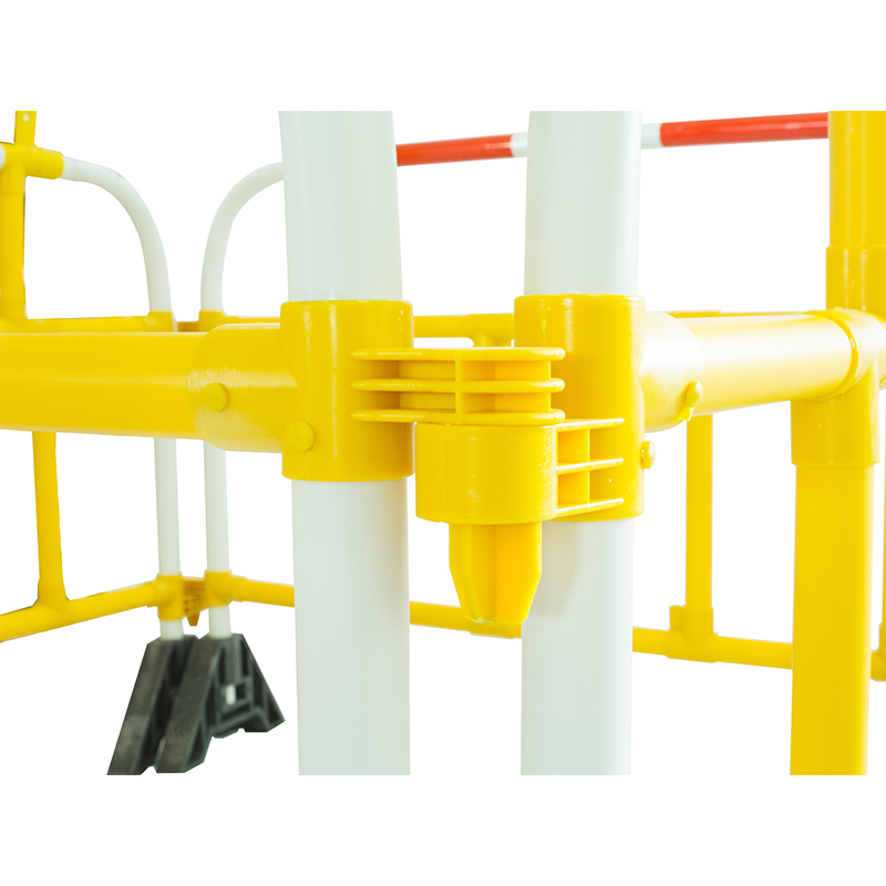 Barriera di controllo della folla in plastica costo produttore di barricate per tubi in pvc barriere di controllo del traffico da 1,5 m in magazzino dalla Cina