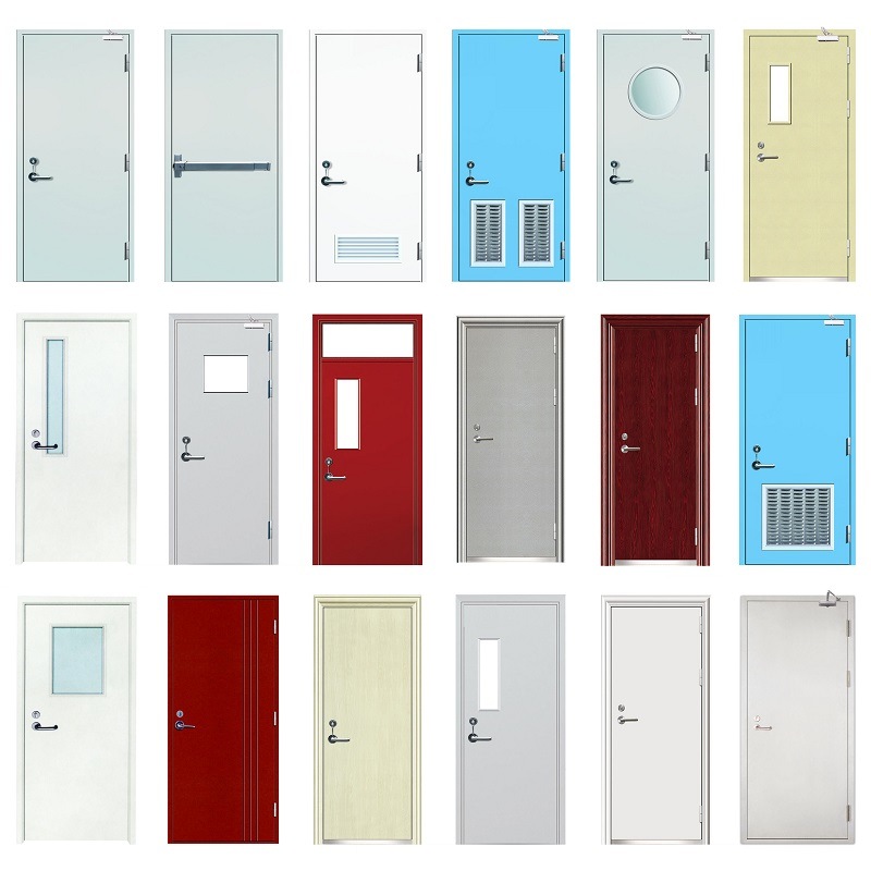 Nuove impostazioni Ul Fm Certificated 2 Hours Resistente Porte Nepal Steel Fire Door China Factory Stainless Ports Steel Fire Door With Panic Push Bar High Quality Doulble with Oem Service Fire Rated Steel Door