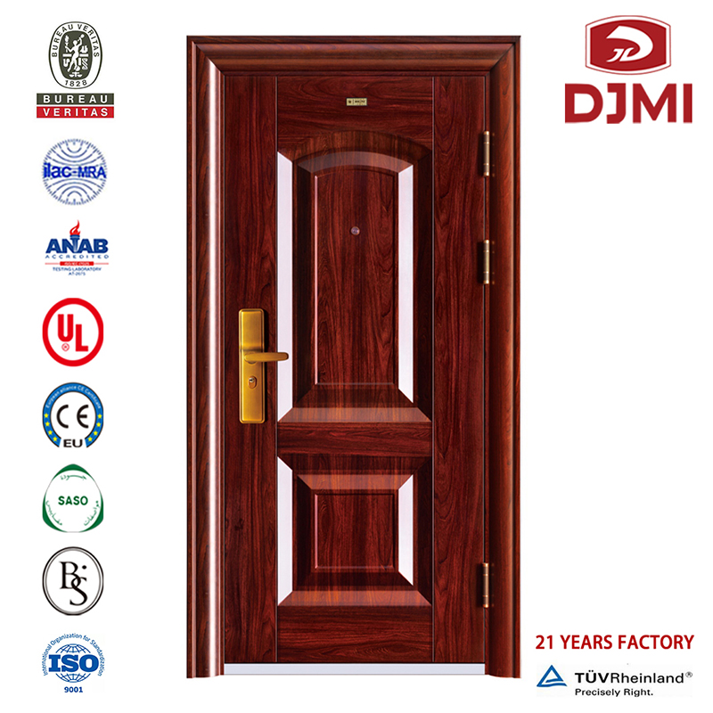 Porta di casa esterna in acciaio di sicurezza moderna multifunzionale prefabbricata Porta in acciaio di sicurezza principale rinforzata professionale Porta in acciaio di sicurezza principale Nuovo design Porte di sicurezza scorrevoli dec...