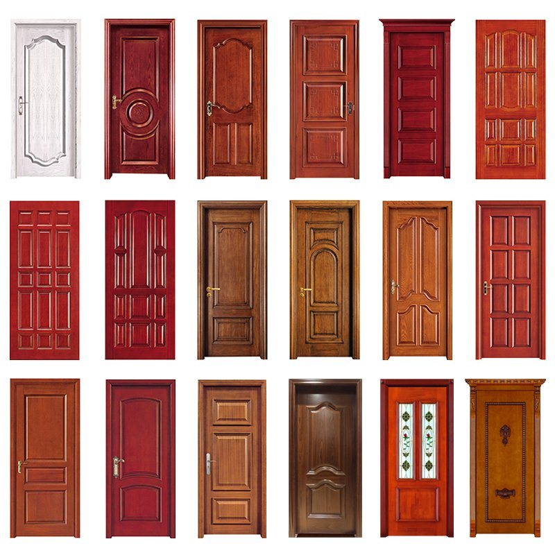 Cheap Wooden Room 4 Skin Infilling Mdf Panel Fir Wood Door Personalizzato Sublimation Wood Door Wood-Panel-Door-Design Panel Door New Settings Paneled Solid Carving Steel Wood Door