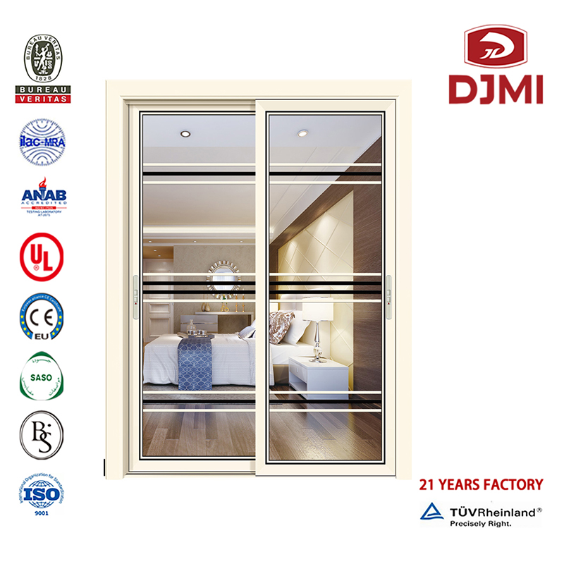 Porte professionali Patio scorrevole in stile francese Design a grana di legno Griglia per porta in alluminio Nuova finestra e scorrevole Shoji Design a grana di legno Griglia per porta in alluminio Nuovissime cornici di design per inter...