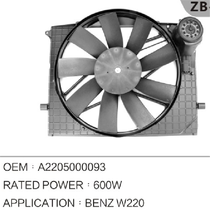 MERCEDES BENZ COOLING FAN A220500093