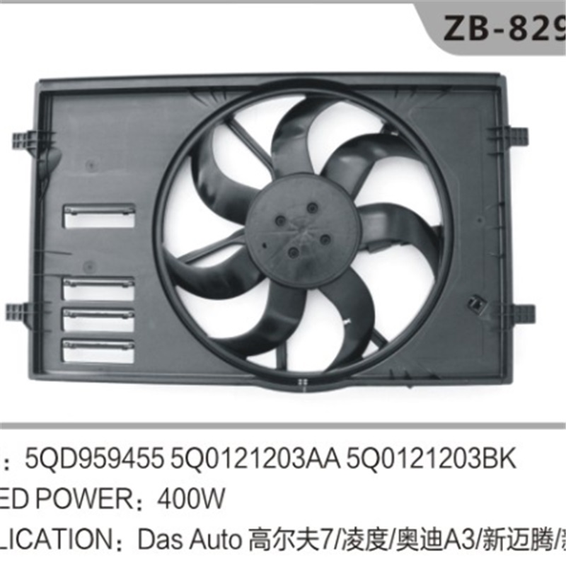 5QD95455 Assemblaggio radiatore per il Golf VW