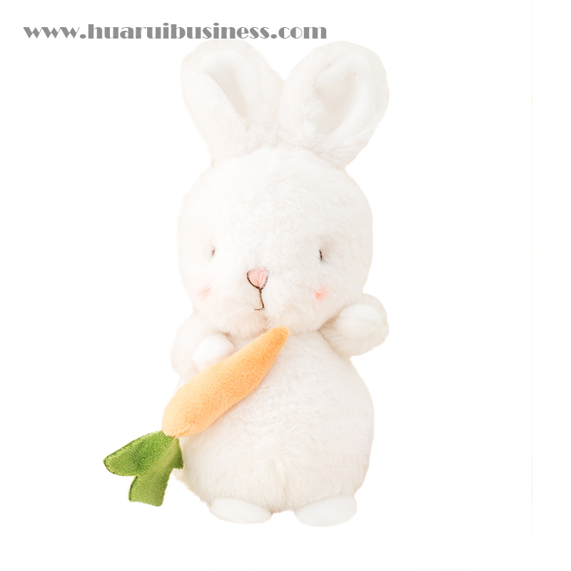 Thicken coniglio peluche, bambola con stella con carota può essere con anello chiave, dimensione 23cm