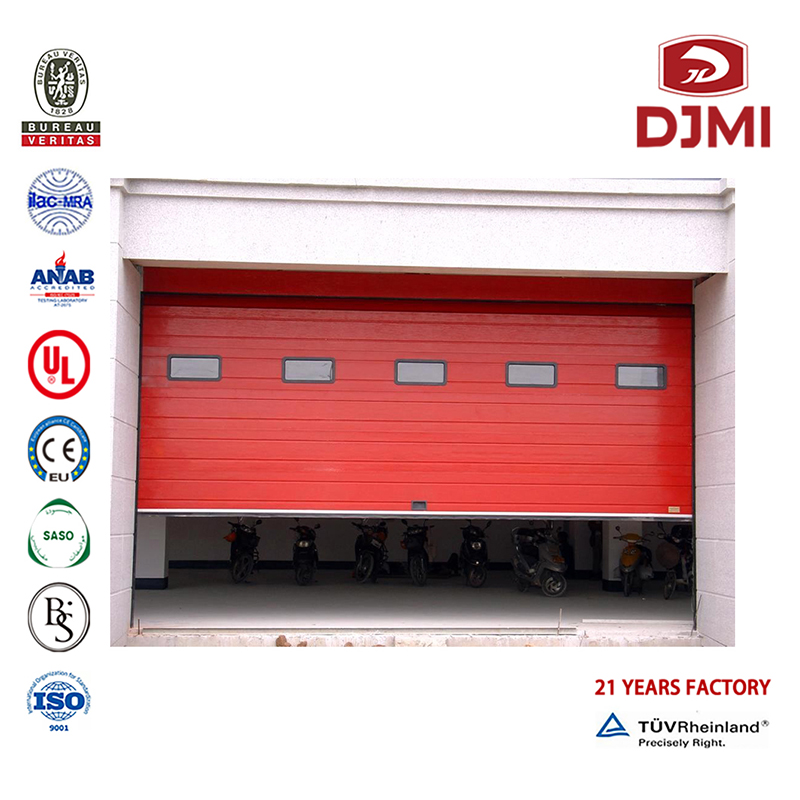 Hot Selling Heat Prevention Section Overhead 9X8 Garage Door Multifunzionale Cold Insulatation Overhead Section Steel Modern Garage Door Professional Roll Up Aluminum Panel Overhead Door Wood Garage Door