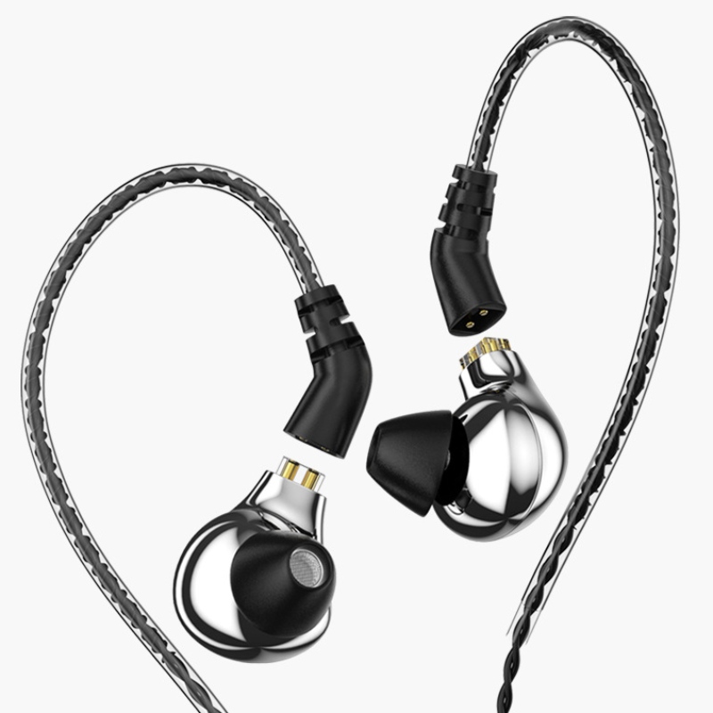 Audifonos Auricolare HiFi con monitoraggio dell'orecchio cablato di alta qualità per il sudore e lo sport