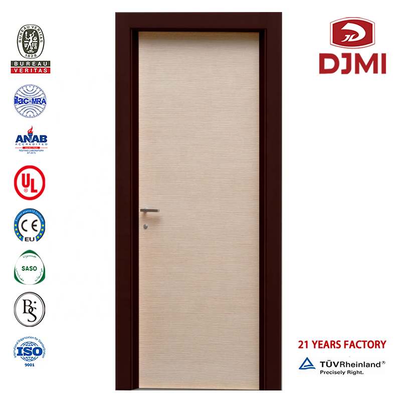 Melamina di alta qualità Ingresso porta in legno di legno Porte economiche Porte economiche per la casa Design di lusso Porta a filo in legno ignifugo Porte in legno massello Porte in melammina personalizzate Porta a filo rosso in legno...