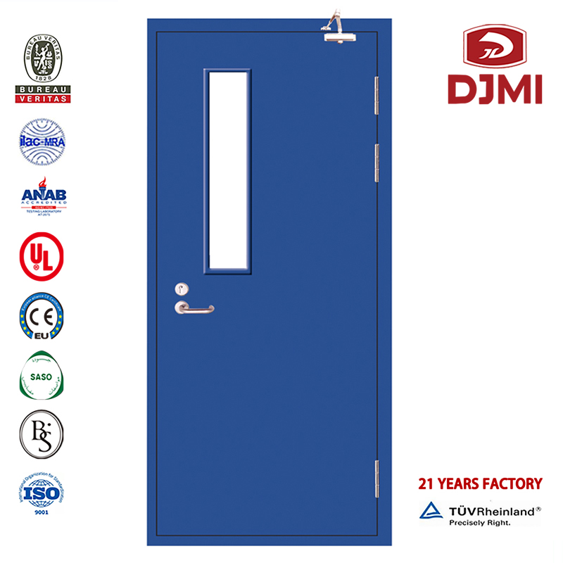 Porte Intertek Europe Bs e En Approved Exit Hollow Metal Steel Doppia porta tagliafuoco Nuove impostazioni Sicurezza a filo Porta di uscita antincendio in acciaio Ul Acciaio di uscita di fabbrica cinese Porta ignifuga super laminata a fr...