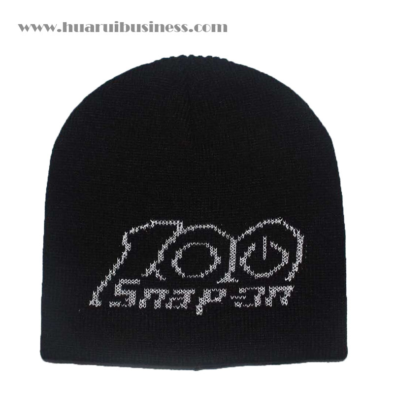 acrilico berretto a maglia, cappello a maglia acrilica, tuque,beanie invernale,logo con effetto riflettente