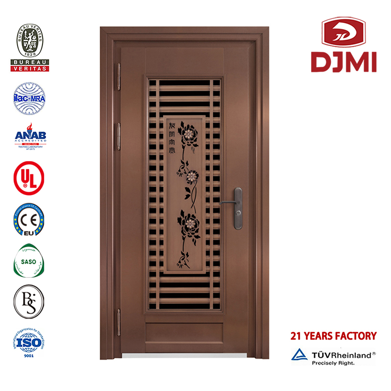 Porta di sicurezza in acciaio a colori con pannelli di acqua, porta di sicurezza in acciaio a colori, design a basso costo, pelle a freddo laminata a freddo Made in China Sheet Colored Steel Security Doors Personalizzata Pelle verniciata...
