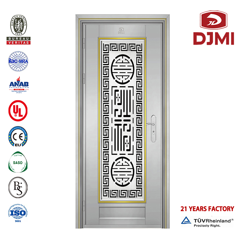 Cheapy Indian Designs Doppi Entrance Residential Doors Security Doors Homes Stainless Steel Personalizzato 304 Con Finestra Doppia Grill Per la casa in acciaio inossidabile maniglia porta nuova finestra Frame Doppia maniglia porta chiusa...