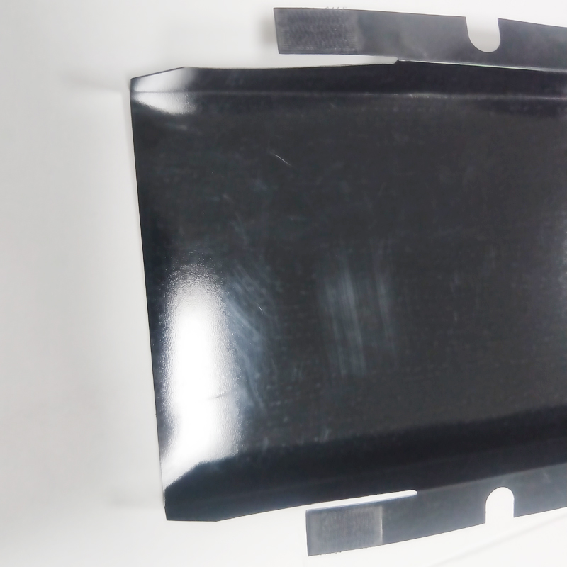 Foglio isolante per batteria di alimentazione Guarnizione isolante nera da 0,5 mm Foglio isolante per PC resistente alle alte temperature che elabora stampaggio personalizzato