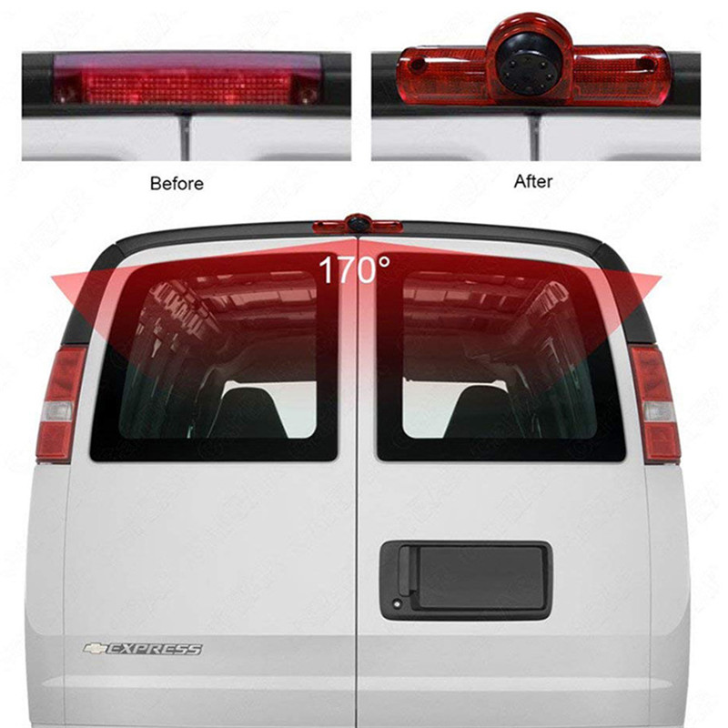 HD Night Vision Waterrepous 3rd Brake Light Camera per GM Express Savana cargo VAN Camera