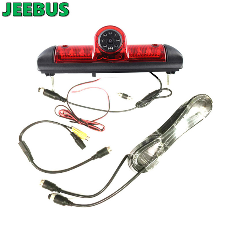 Videocamera con luce di stop ad alto livello impermeabile per visione notturna HD per Fiat Ducato 2006-2017 3 Gen Peugeot Boxer, Citroen Jumper e così via