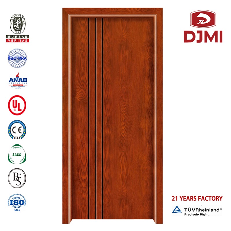 China Factory Wooden Doors Fd30 Fire Wood Door High Quality 1.5 Hours Rated Composite Fire Doors Modern Wood Doors Designs Cheapy Pre-Hung Doors Proof In Shanghai External Fire Door with Vision Panel