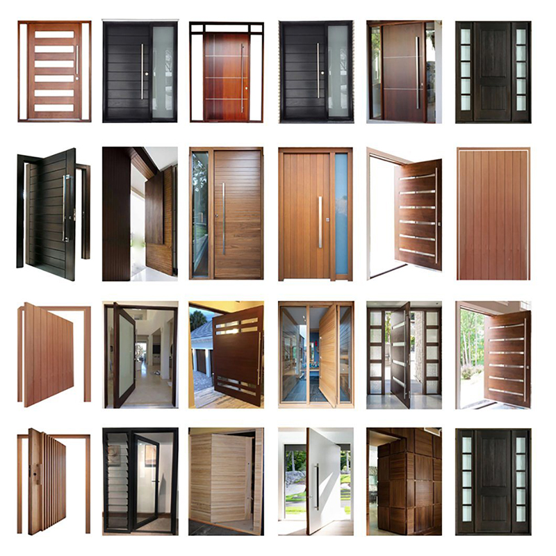 Nuove impostazioni Porte corazzate Hdf Camera da letto Wood Front Door Designs China Factory Armoured Security Solid Wood Material Door Armored High Quality Strong Security Oak Solid Wood Armored Door