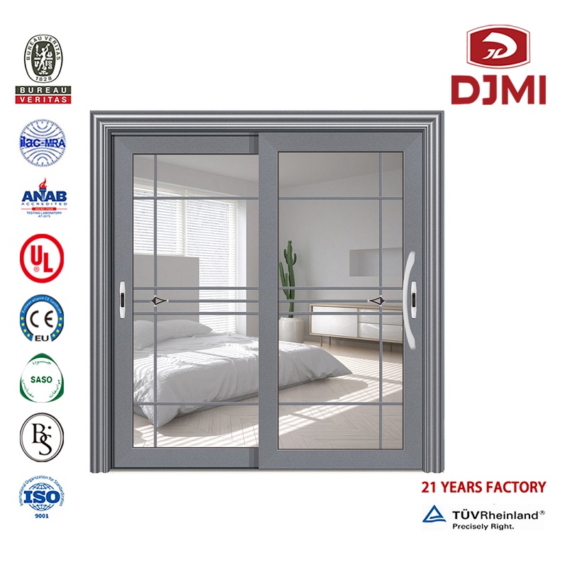 Porta scorrevole in alluminio a telaio stretto Porta scorrevole in alluminio multifunzionale Commerciale 96 x 80 Porta scorrevole in alluminio scorrevole Porta scorrevole esterna professionale Finecorsa Presa di fabbrica americana Porte ...