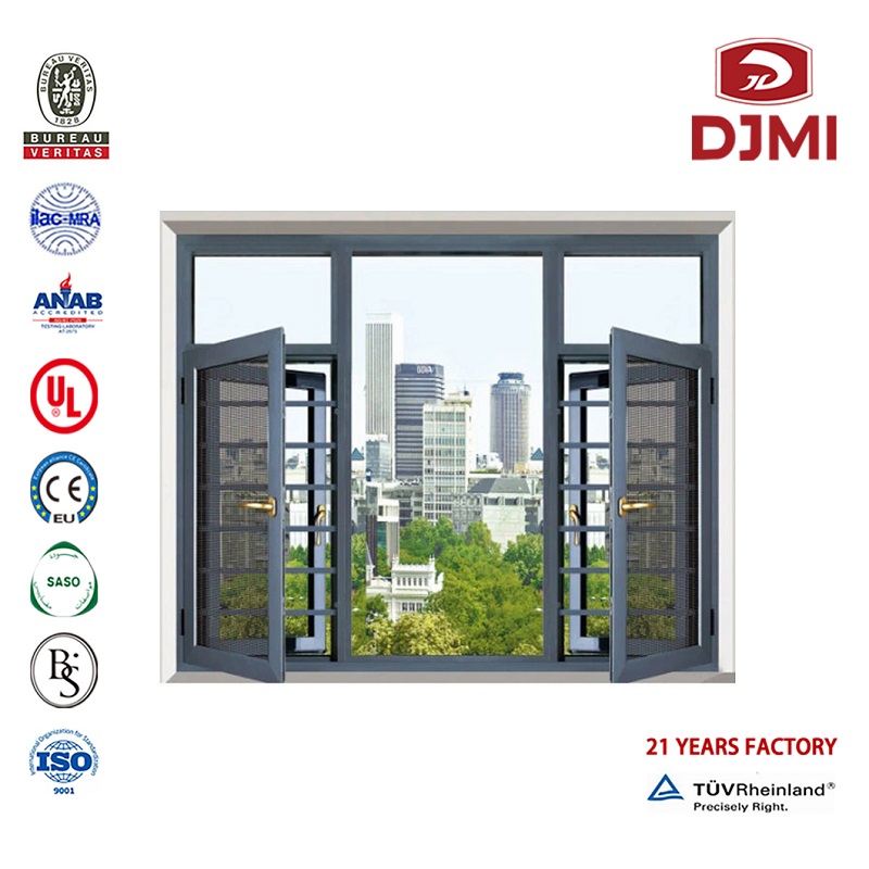 Multifunzionale stile francese Red Sandalwood Alluminium Window Professional Airflow Window for American Market Aluminium Frame Isolato Windows New Tempred Glass Latest Design Alluminium Blinds Alluminium Casement Finestra Doppia Windows...