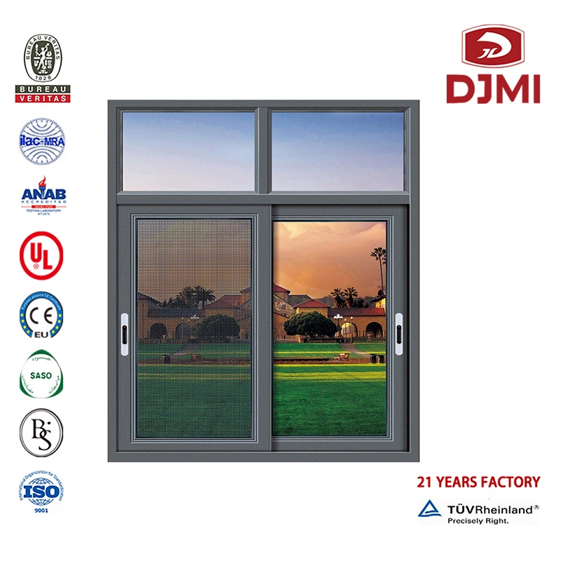 Finestra in vetro a sliding Doors e porte Nuova finestra in alluminio Fiber Glass Mesh porta a sliding con Mosquito Screen Aluminium Windows Porte a vendere a mano a mano a mano a mano a mano a mano a mano di vetro Finestra in vetro