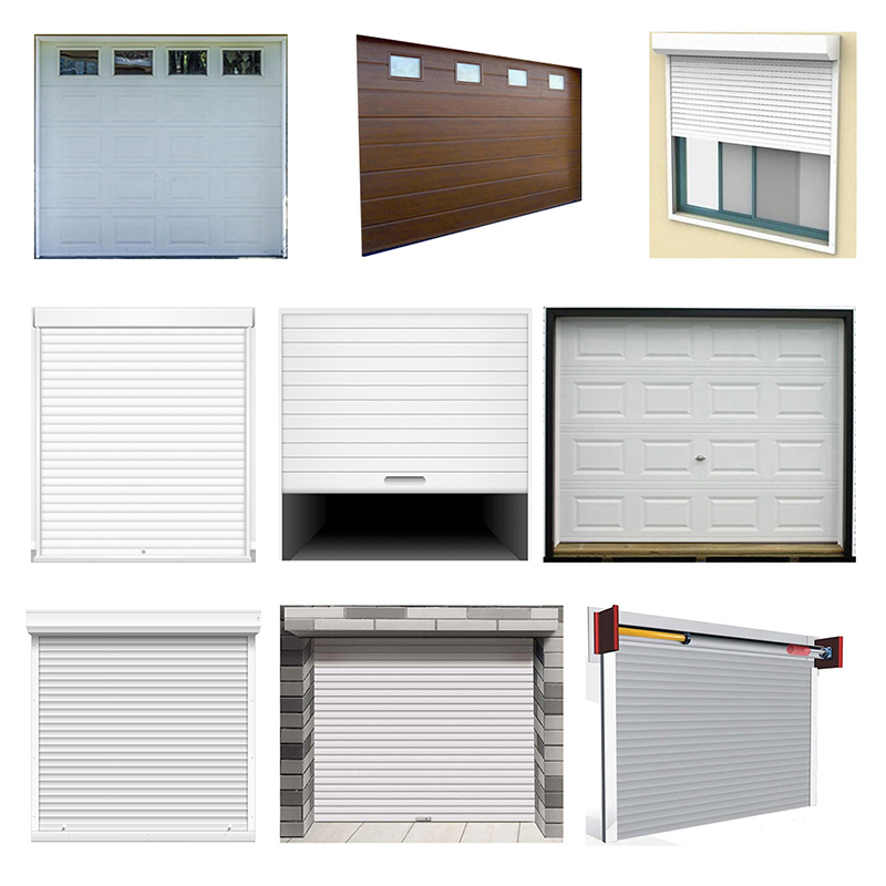 Brand New Aluminum Frame Pvc Material Electric Roll Up Garage Door Manufacturer Hot Selling Polycarbonato di vetro congelato Porta di qualità di vetro Personalizza Clear Pvc Garage Door Manufacturer