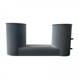 Crogiolo marino lucido ormeggio bronzeo singolo/doppio cross bitt bollards