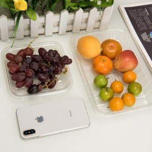 Alta trasparenza Contenitore di frutta monouso ecologico