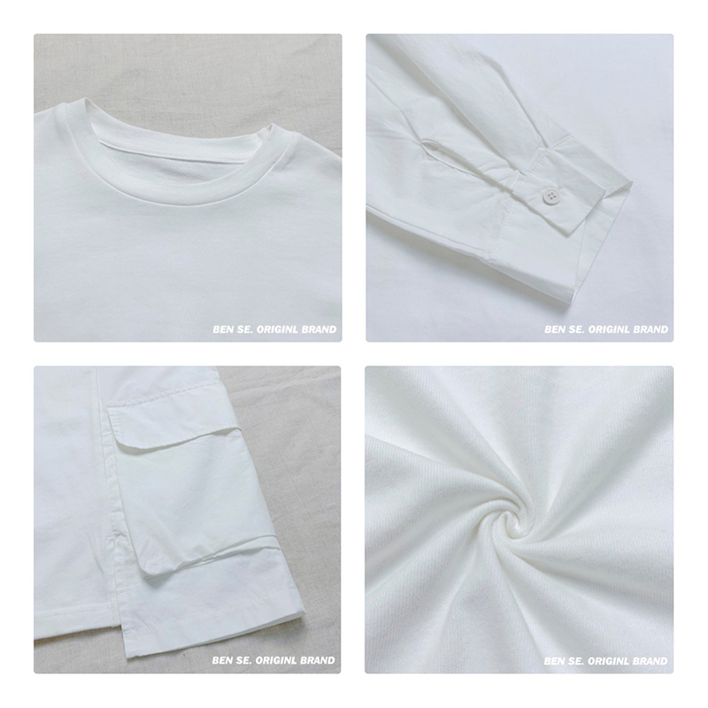 Design flessibile Minimalist Round Collar stile maniche Stitugiato stile Cassual Solid color cotone e lino sovradimensionato personalizzato 12650 T-Shirts