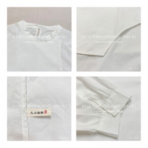 Design flessibile Minimalista Colore solido Casuale Sfollato Rivestimento su misura esagerata 17738 Maglietta rotonda