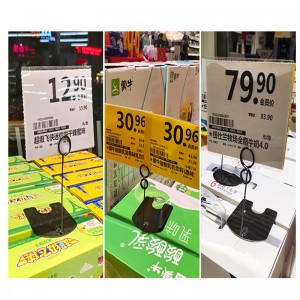 TMJ715 pubblicità in acciaio inossidabile etichetta del prezzo delle merci clip clip della panetteria dei prodotti alimentari