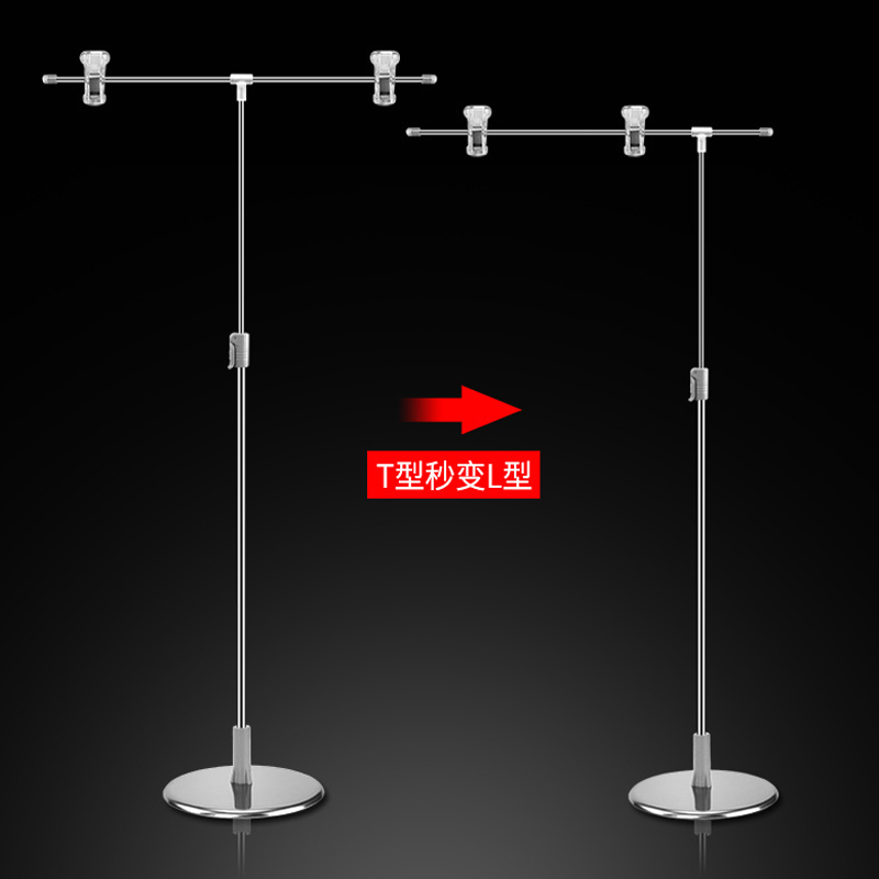 TMJ717 display a desktop POP stand regolabile a cartellone pubblicitario del supermercato stand per la promozione di metalli da pavimento