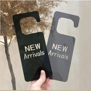 TMJ PP-539 Personalizzato display acrilico di marca leggero di abbigliamento di lusso tag di decorazione di prezzo di cartone creativo cartellone