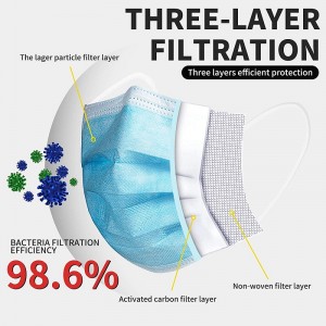 Maschera monouso a 3 strati