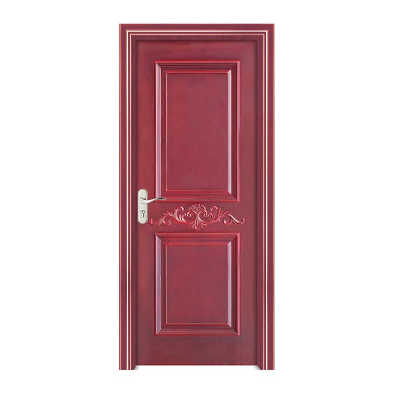Cina wpc door skin Paint porte interne a battente in legno porte insonorizzate antimuffa con serratura