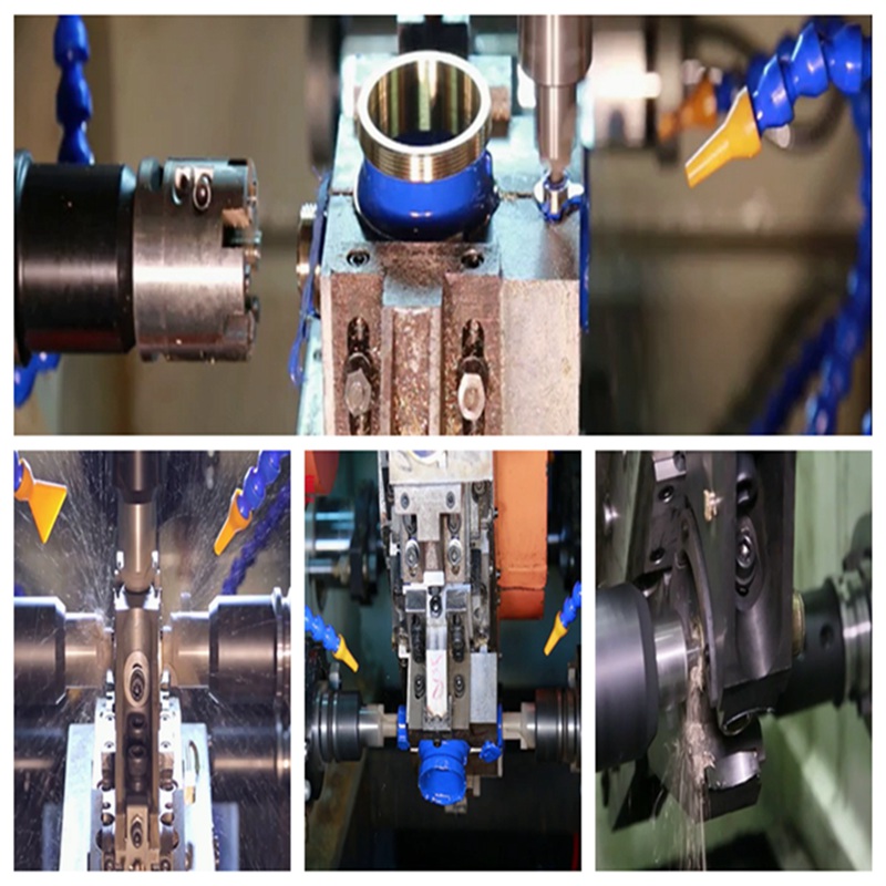 Tre direzioni Dieci Stazioni Sedici Axis Air Condizionating Globe Valve Body Processing Machine