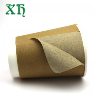 Bicchieri di carta compostabili a doppia parete da 12 once