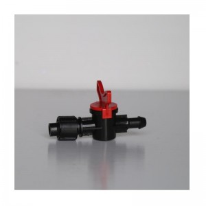 Valvola passante con serratura inversa