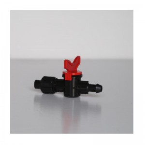 Valvola passante con serratura inversa